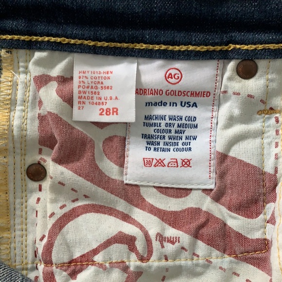 Low-rise AG Adriano Goldschmied Size 28, The Angel boot-cut jean, barely worn - Picture 4 of 5